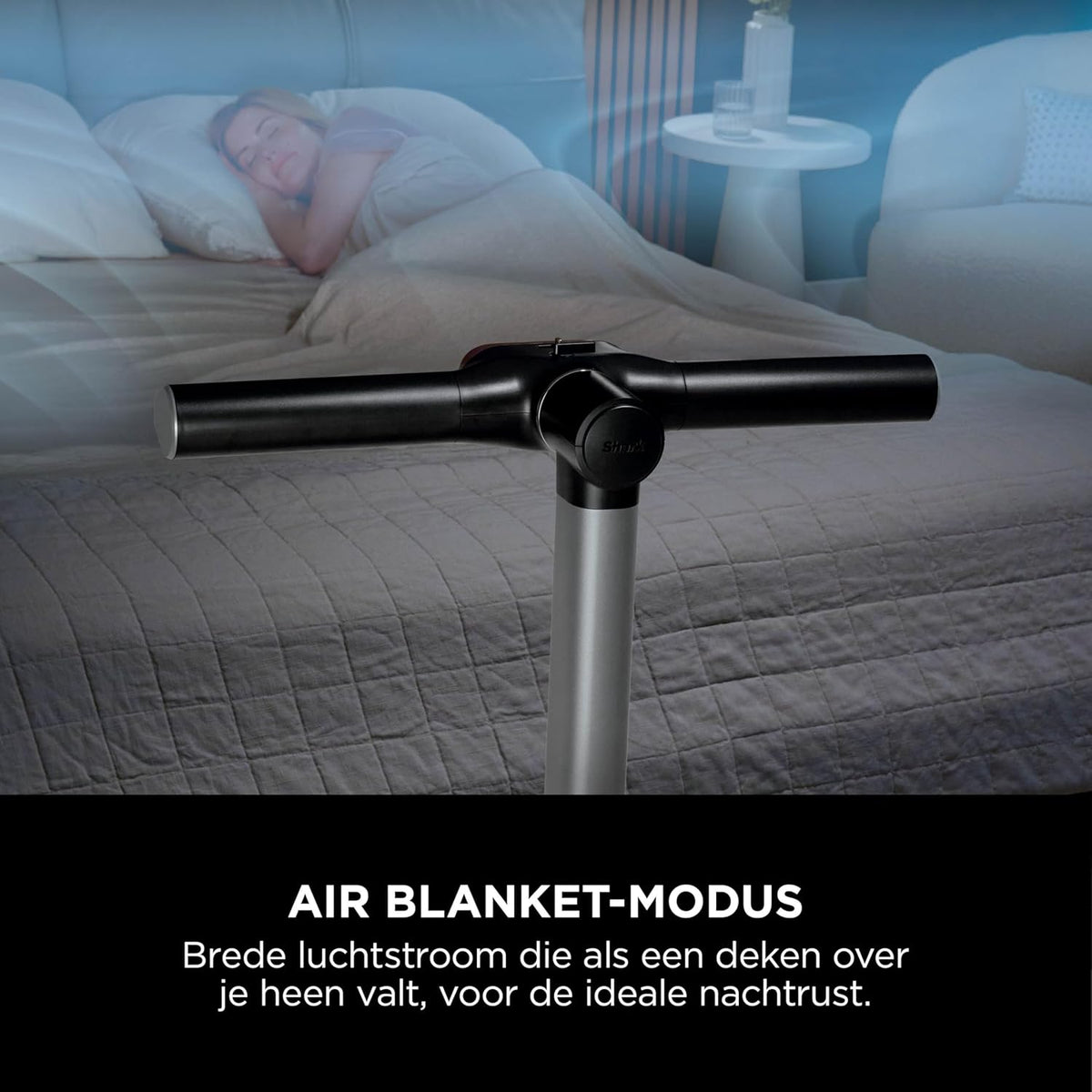 Shark TurboBlade Cool + Heat Fan, dubbele ventilator en verwarmingsventilator, met afstandsbediening, zwart, TH200EU