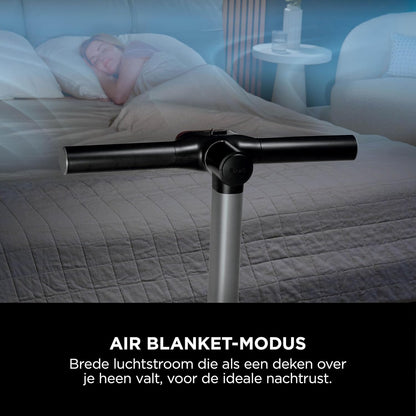 Shark TurboBlade Cool + Heat Fan, dubbele ventilator en verwarmingsventilator, met afstandsbediening, zwart, TH200EU