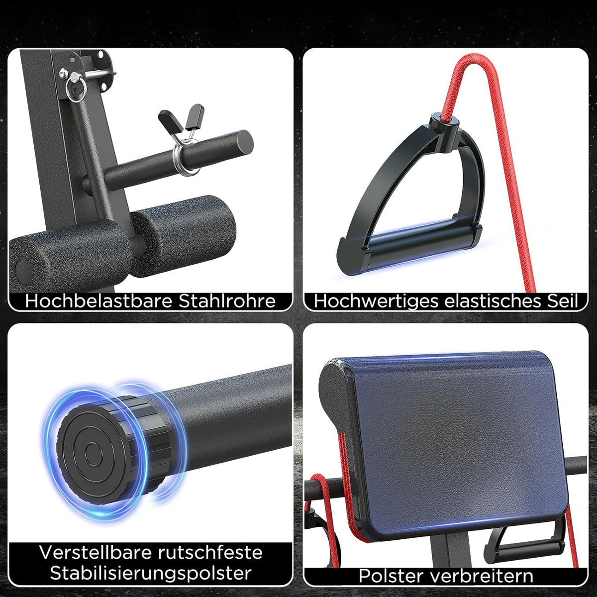 Multifunctionele opvouwbare halterbank