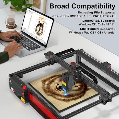 Lasergraveermachine – Laser Snijmachine – Lasersnijder – Graveermachine – Lasergraveer En Snijmachine – 20 W Vermogen – Snijdt Tot 15 Mm Hout En 10 Mm Donker Acryl