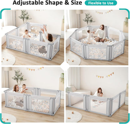 Playpen, light grey - QUORE