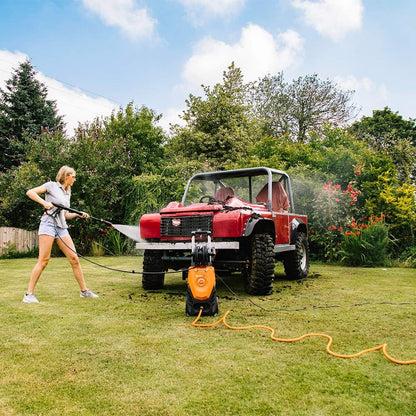 Hogedrukreiniger – Stoomschoonmaker – Waterstraler – Terrassreiniger – Autowasser – 2000 Watt Motor – 150 Bar Werkdruk