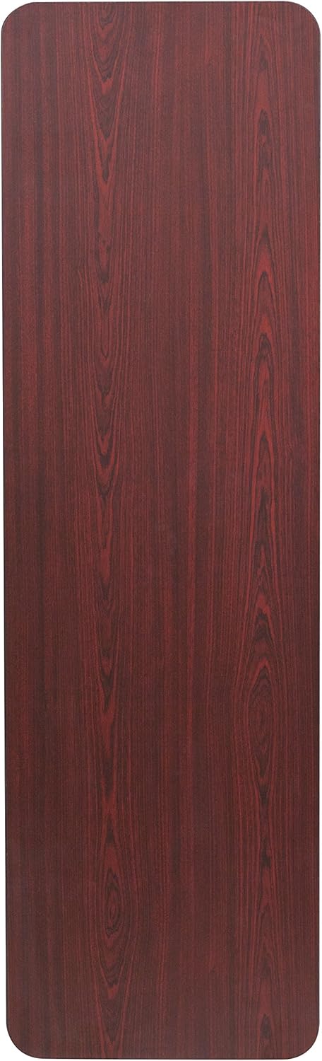 Flash Meubels 18'' x 60'' Rechthoekige Hoge Druk Mahonie Laminaat Vouwen Training Tafel