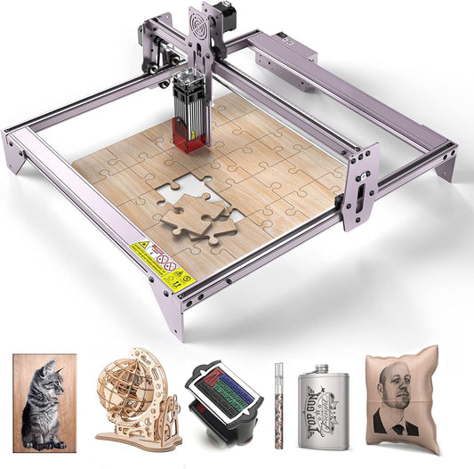 A5 Pro lasergraveermachine 40W, graveermachine, compressed spot, CNC-houtfrees, carving DIY graveermachine, zeer nauwkeurige snede voor hout metaal, 455 ± 5 nm, werkbereik 410 mm x 400 mm