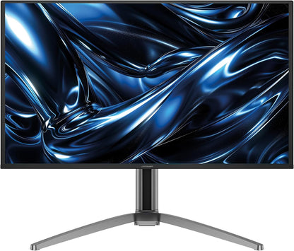 LC-POWER LC-M27UO – 26,5 inch QD-OLED 4K gaming-monitor, 240 Hz, 0,03 ms reactietijd, HDMI 2.1 & DisplayPort, KVM-functie, RGB-verlichting, in hoogte verstelbaar