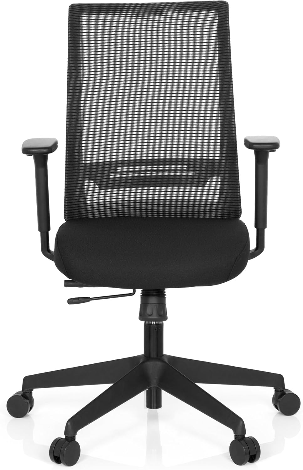 Ergonomische Bureaustoel – Bureaustoel Met Wieltjes – Kantoorstoel – Werkstoel – Computerstoel – Verstelbare Armleuningen – Ademend Mesh Rugleuning – Max. Draaggewicht 120 kg – Zwart