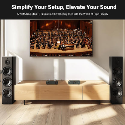 AIYIMA T20 volledig gebalanceerde buizenvoorversterker LME49720 voor HiFi Home audio mini-buizenvoorversterker met RCA- en XLR-ingangen & -uitgangen &12V-triggeruitgang (DC12V 2A voedingsadapter)