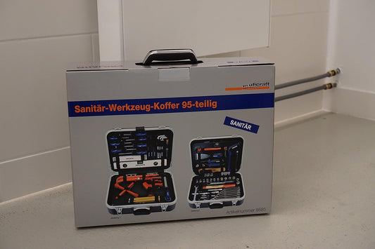 Sanitair Gereedschapskoffer – Pijpbewerkingsset – Installatiekoffer – Klusset – Gereedschapskist – 95-delig – Duurzame ABS Koffer – Inclusief Buisspecialisten Gereedschap