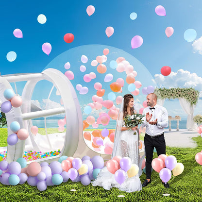 Opblaasbaar bellenhuis 3 m, TPU bellentent voor kinderen en volwassenen, met blazer en pomp, bubbelhuis voor binnen en buiten, tuin, achtertuin, verjaardag, bruiloft, feest