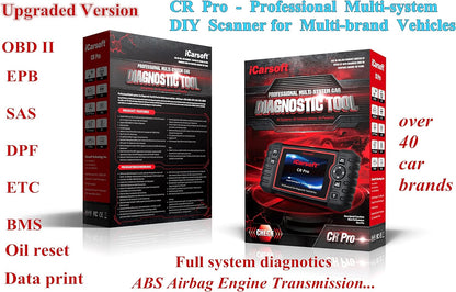 iCarsoft CR Pro Profi all-in-one diagnoseapparaat