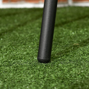 Tuinstoelen - Tuinmeubelen - 3-Delige - Tuin Eettafelstoelen - met 2 Inklapbaar Stoelen - 1 Tafel - Bistroset - Moderne Stijl - Weerbestendig - Stabiel - Ruimtebesparend - Onderhoudsvriendelijk - 50 x 72 cm Tafel - 46 x 52 x 86 cm Stoel - Zwart/Grijs