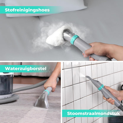 Tapijtreiniger – Vloerreiniger – Bekledingreiniger – Stofzuiger – Bankreiniger – Warm Waterfunctie Tot 60°C – Stoomfunctie Tot 100°C