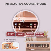 Speelkeuken - Speelgoedkeuken - Keukenset - met Licht - Water - Stoom - Klei - 65 Keukenaccessoires - Modern Stijl - 71 x 28.5 x 93.5 cm - Grijs