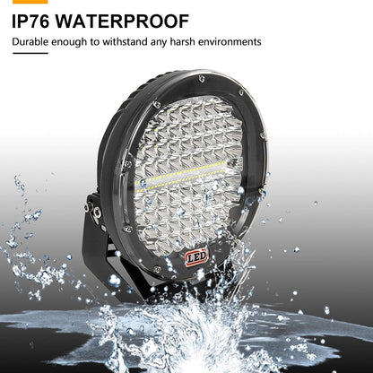 Willpower 2pcs 9 Inch 294W Led Werklampen 12V 24V Led Lichtbalk Spotlights LED Werklamp Mistlamp Waterbestendig IP67 Led Work Light Bar Voor Tractor Auto Boot 4x4 Vrachtwagen Offroad ATV Zwart