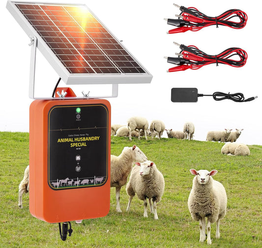 Elektrische omheining op zonne-energie, energieafgifte 1,2 J, uitgangsspanning 12 kV