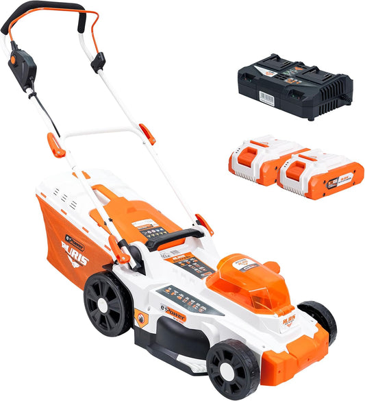 Draadloze Grasmaaier – Accu Maaier – Elektrische Grasmaaier – Tuinmaaier – Gazonmaaier – 3-in-1 Maaiopties – 2x 20V Li-Ion Batterijen & Verstelbare Hoogte 25-75 mm