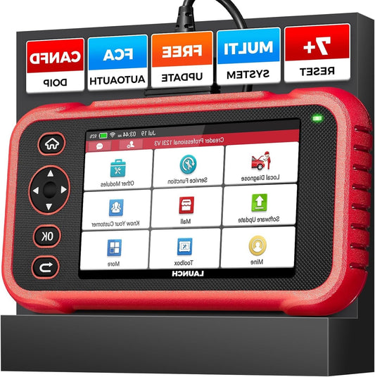 OBD2 Diagnosetool – Auto Scanner – Foutcode Lezer – Diagnoseapparaat – Autodiagnose – 4 Systemen Diagnose – 7 Resetfuncties Met Touchscreen