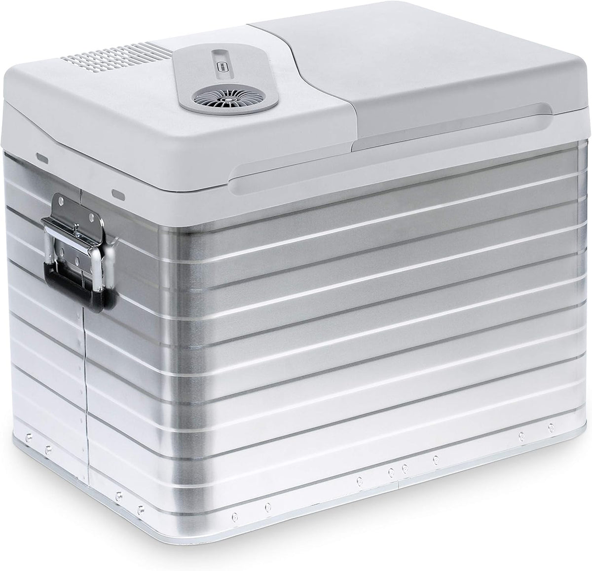 Mobicool Q40 AC/DC Draagbare elektrische aluminium koelbox, 39 liter, 12 V en 230 V voor auto, vrachtwagen, boot, camper en stopcontact, aluminium behuizing
