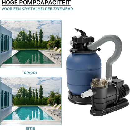 Zandfilter Filtersysteem Zandfiltersysteem Zwembadfitler Pomp Zwembadpomp