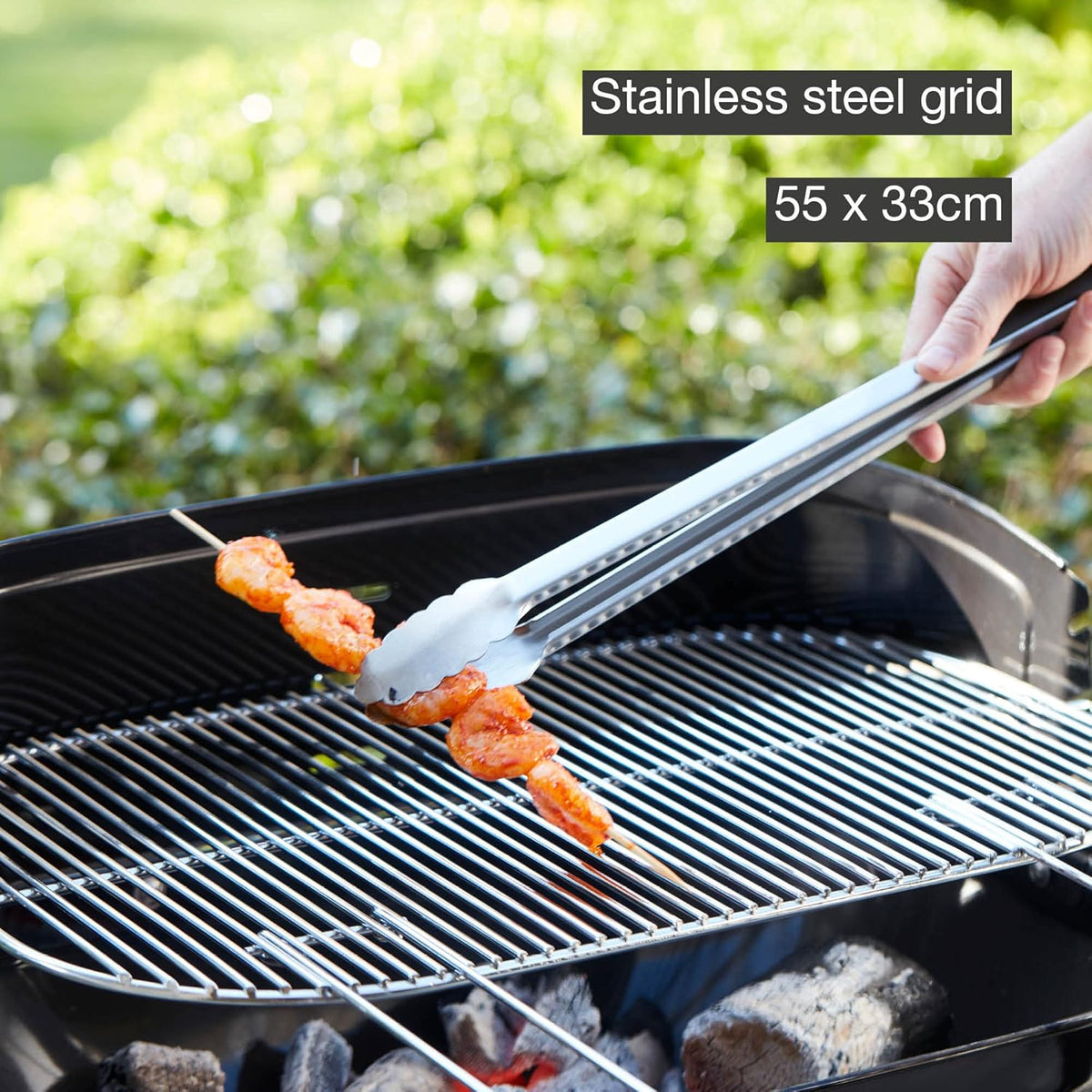 Barbecook Loewy 55 houtskoolbarbecue uit email zwart Ø 56 cm x 34 cm - QUORE