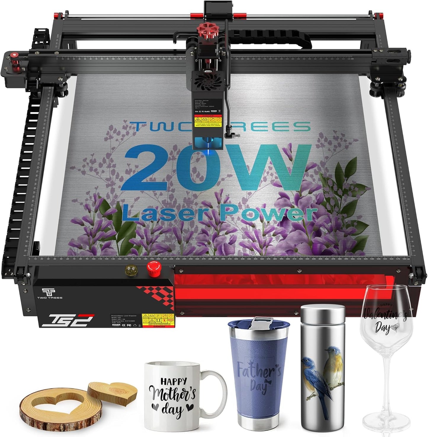 Lasergraveermachine – Laser Snijmachine – Lasersnijder – Graveermachine – Lasergraveer En Snijmachine – 20 W Vermogen – Snijdt Tot 15 Mm Hout En 10 Mm Donker Acryl