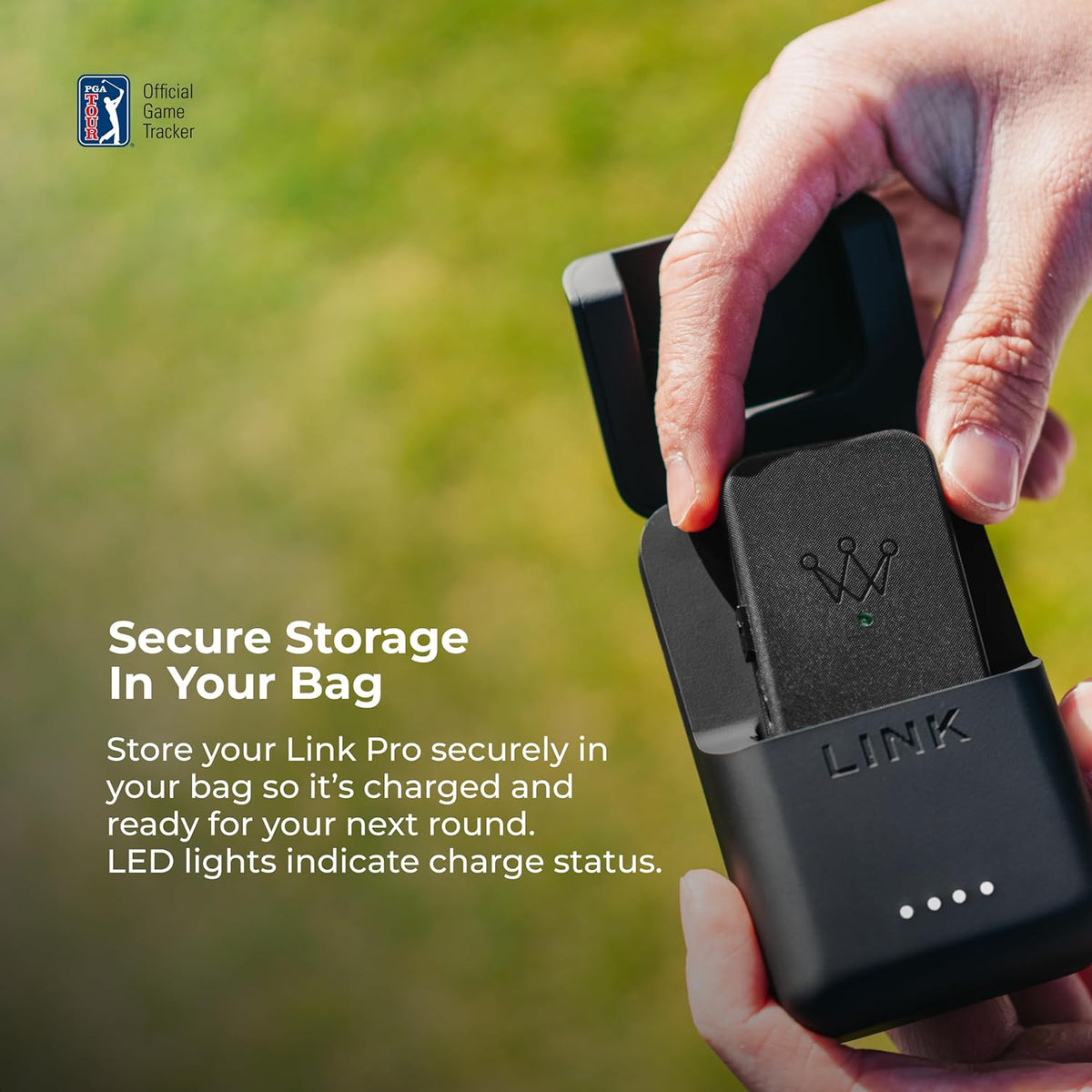 Arccos Link Pro Wearable: volg automatisch je golfspel zonder je telefoon, compatibel met Arccos Smart Sensors & Arccos Smart Grips