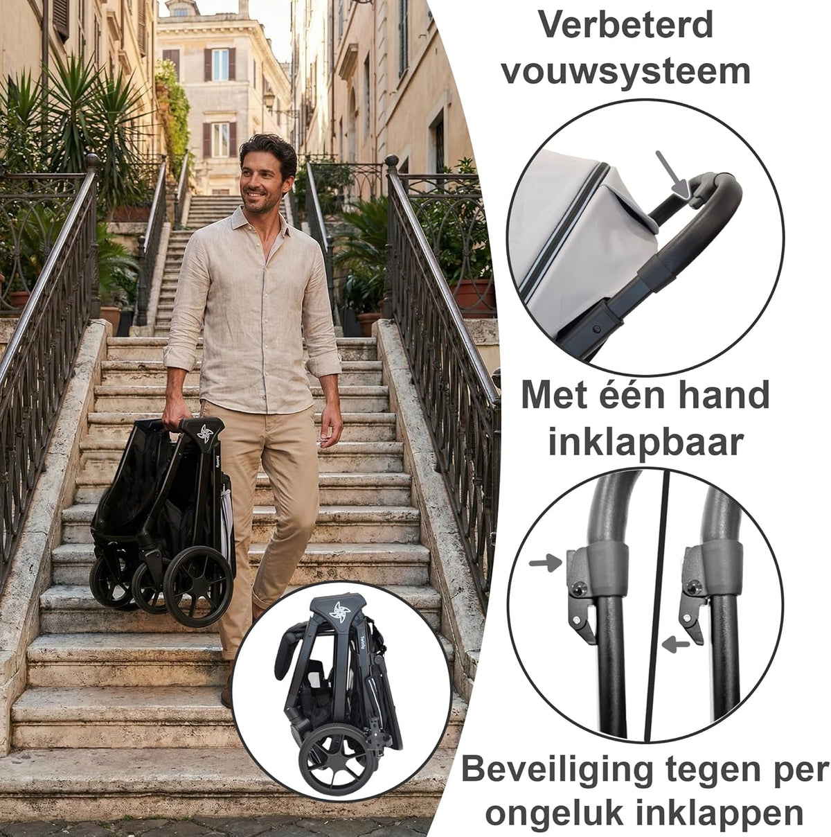 SPACELY, kinderwagen buggy, tot 22 kg, kinderwagen zeer groot en comfortabel, ruime zitting, zeer gemakkelijk op te vouwen buggy, XXL kap met UPF50+ filter, regenbescherming, ligwagen (roze)