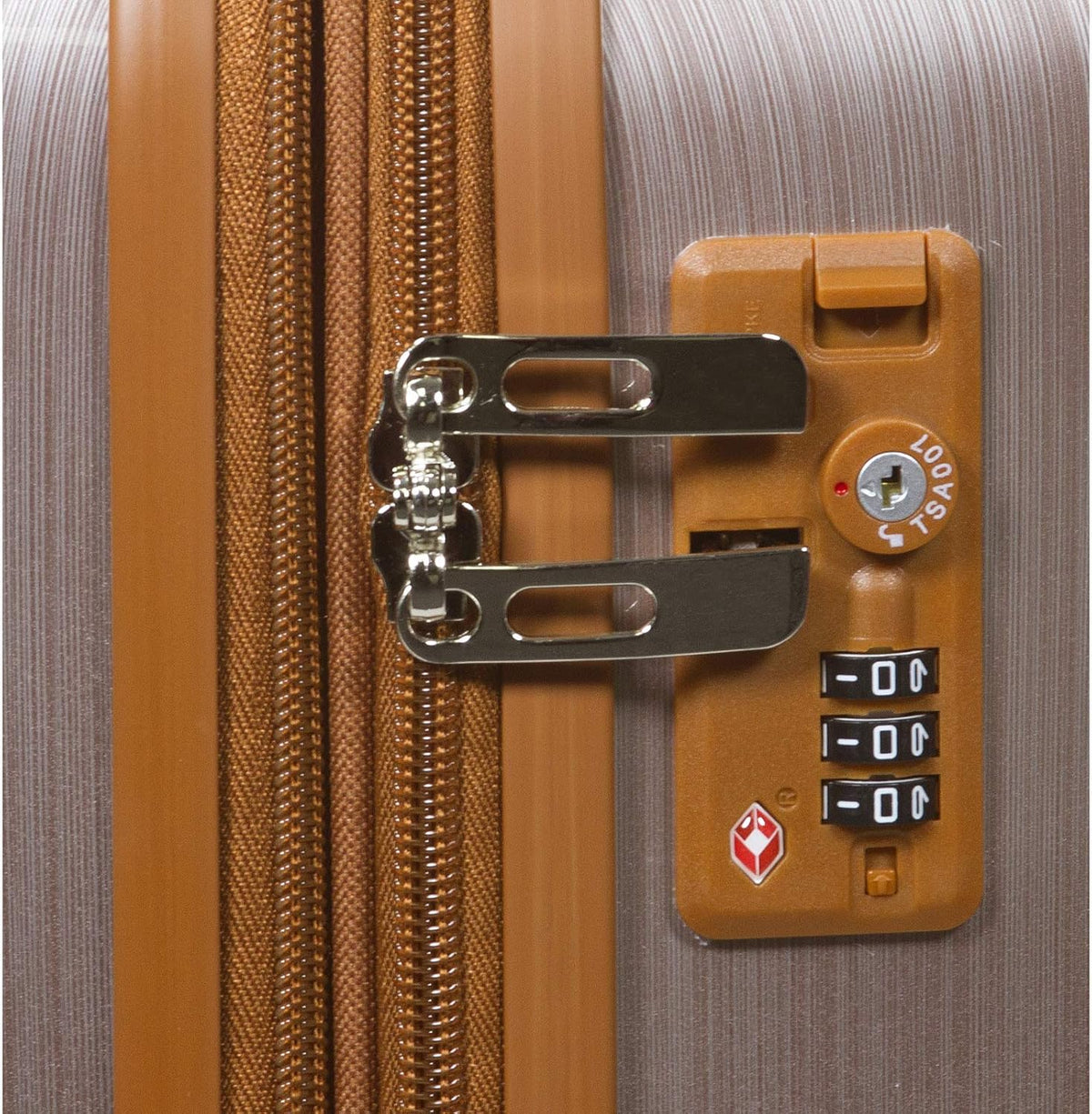 World Traveler Classique 2-Piece Carry-On Lightweight Hardside Polycarbonate Spinner Expandable Luggage Set, Rose Gold, One Size