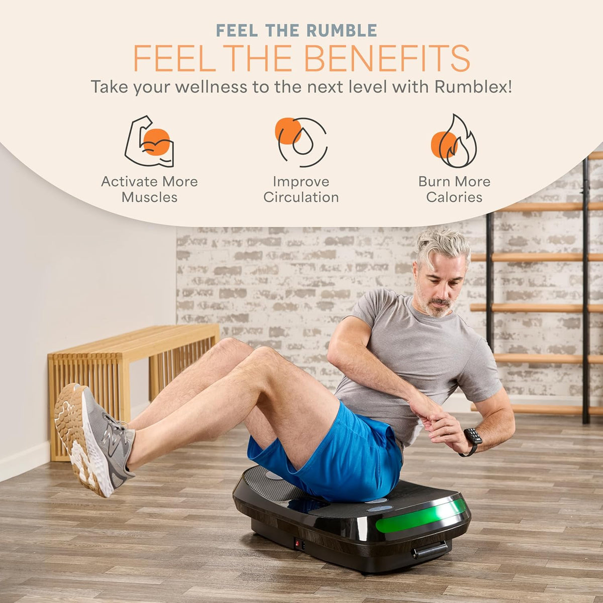 LifePro Trainingsapparaat met 3D-trilplatform, dubbele motor, recht trillingsplatform + 3D-beweging, trilmachine voor fitness, vetverlies en gewichtsverlies,