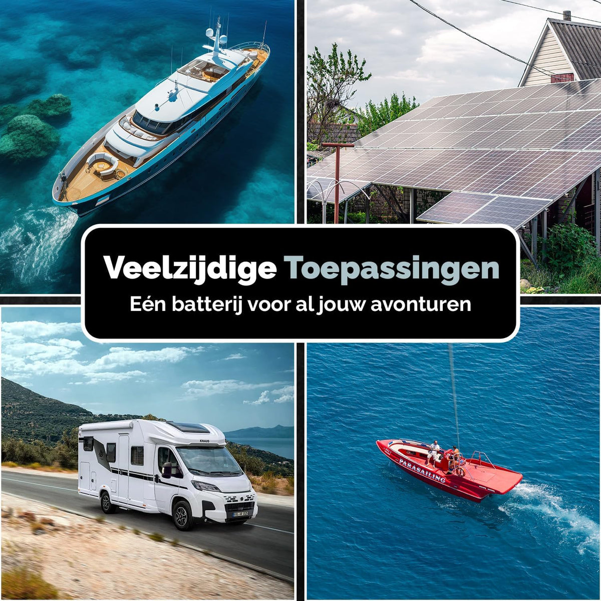 Electronicx GEL Marine huishoudaccu 12V 120Ah / 120 Ah 12 Volt – Deep Cycle accu onderhoudsvrij & verzegeld – 353×175×190 mm – boot jacht zeilboot zonnepaneel camper vrijetijdsstroom GEL