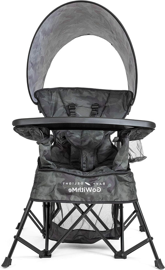 Baby Delight Go with Me Venture Deluxe Portable Chair | Carbon Camo - QUORE