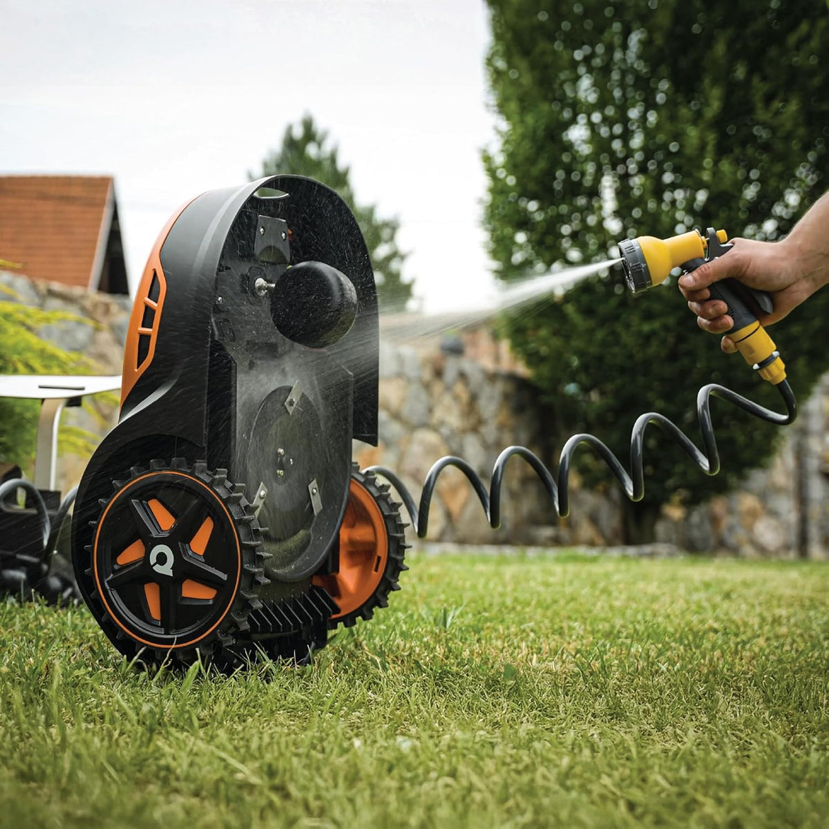 Robotgrasmaaier – Robotmaaier – Automatische Grasmaaier – Gazonschaar – Tuinmaaier – 1000 m² Werkoppervlak – Stil Met App Bediening