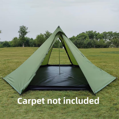 Longeek 4-Persoons Kampeer Tipi-Tent 4 Seizoenen Backpacken Ultra-Licht Snelle Opbouw Hot Teepee