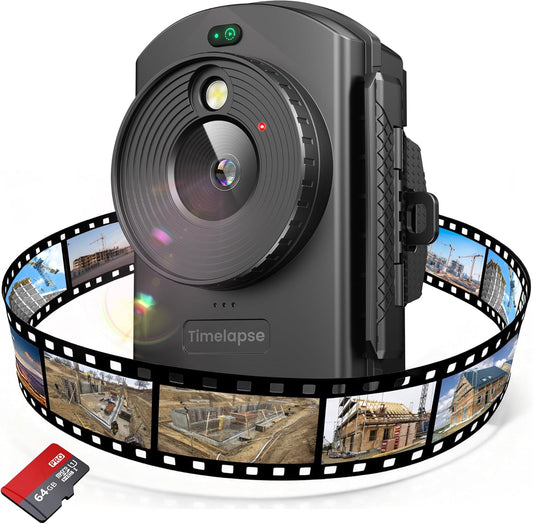 Time Lapse Camera Outdoor - 1080P Timelapse Camera met IR-positionering, 180 dagen opnamen, IP66 Waterbestendig voor buitenbouw, plantengroei, kunstprojecten en natuurverkenning (TL2000)