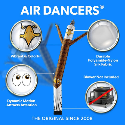 LookOurWay Eagle Mascotte Karakter Dier Thema 20 Voet Hoge Luchtdansers Opblaasbare Buis Man Bevestiging (geen Blower)