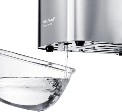 Lagrange 489002 Express ijsmachine, roestvrij staal 37,3 x 24,4 x 31,5 cm