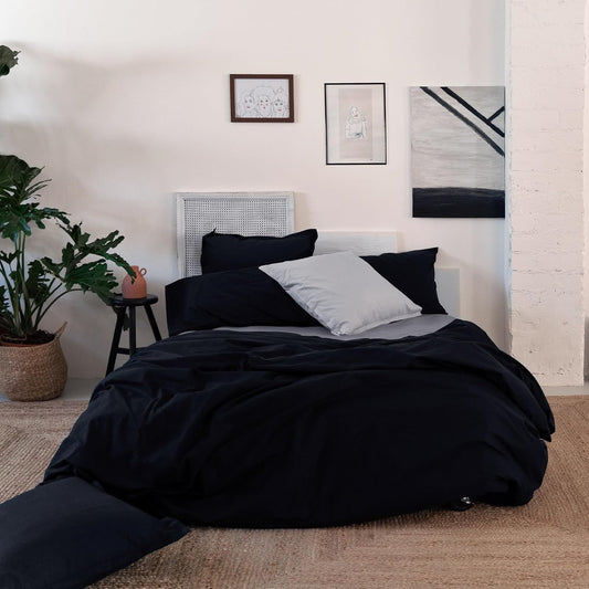 Basic Funda Nórdica 140 x 200 cm (Cama 80) zwart