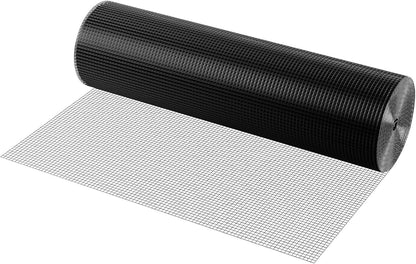 VEVOR Hardwaredoek, 48" x 100' Gegalvaniseerde Wire Mesh Roll, 19 Gauge Kippengaas Omheining Roll, Vinyl Coating Metalen Wire Mesh voor Kippenhok Barrière, Konijn Slang Hekken, Pluimvee Behuizingen