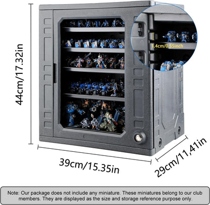 Jucoci Miniaturen Opbergkoffer Miniaturen Transportkoffer (groot formaat met licht)