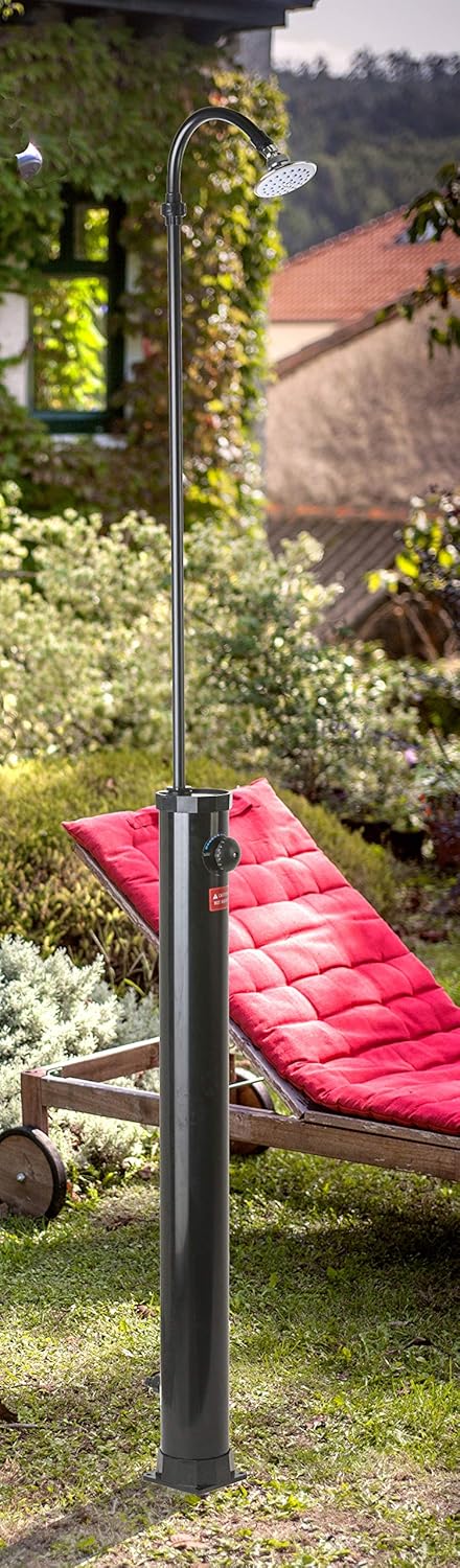 Gre AR1009 Solar Douche, Zwart, 22 x 22 x 215 cm