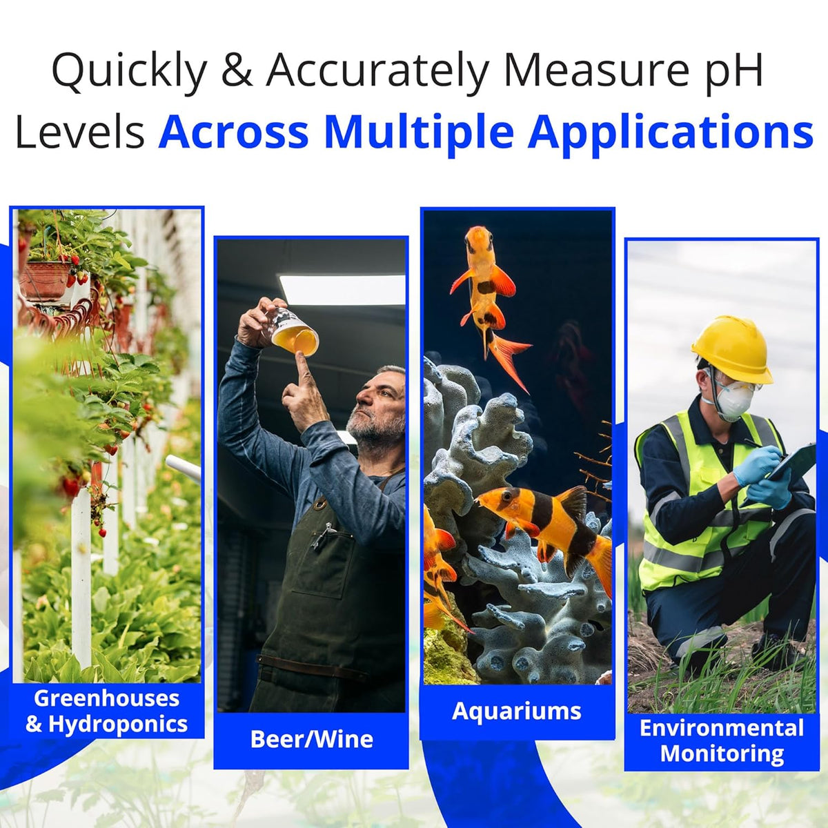 Bluelab PENPH pH-pen, volledig waterdichte zaktester, eenvoudige kalibratie, sonde met dubbele junctie voor verbeterde nauwkeurigheid en duurzaamheid, wit