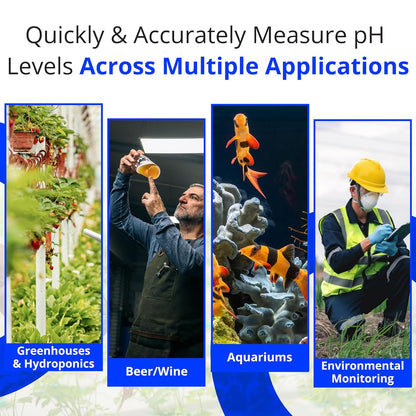 Bluelab PENPH pH-pen, volledig waterdichte zaktester, eenvoudige kalibratie, sonde met dubbele junctie voor verbeterde nauwkeurigheid en duurzaamheid, wit