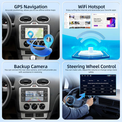 Android Autoradio – Android Autostereo – Multimedia Systeem – Navigatiesysteem – Carplay Radio – Wireless Carplay & Android Auto – 4GB RAM + 64GB Opslag – Achteruitrijcamera Ondersteuning