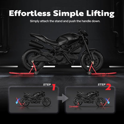 SPECSTAR Motorfietsstandaards 400kg Capaciteit Voor en Achterwielen Liftcombinatie met U+L Verstelbare Swingarmspoel Zware Paddock