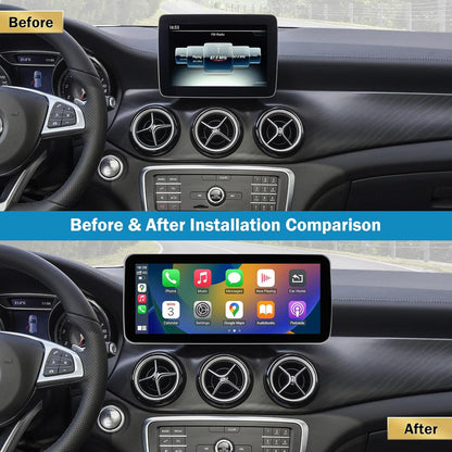 Autoradio – Auto Radio – Multimedia Radio – Inbouw Radio – Touchscreen – 12,3 Inch HD Scherm – Draadloos Apple Carplay & Android Auto – Compatibel NTG 5.0/5.1/5.2 Mercedes Benz 2015-2018