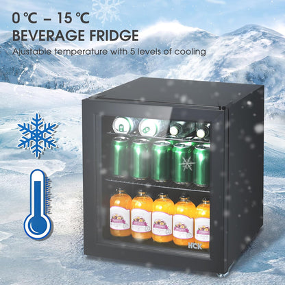 Bierkoelkast – Drankkoelkast – Mini-Koelkast – Kleine Koelkast – Minibar – 48 Liter Inhoud – Stille Werking 39 dB