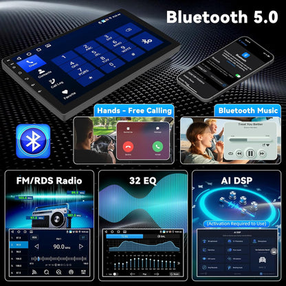 4+64G 9" Touchscreen Android 15 Autoradio für FIAT Ducato/Citroën Jumper/Peugeot Boxer 2011-2022 mit Wireless Carplay Android Auto Mirror Link,Radio Stereo mit Bluetooth GPS WiFi FM/RDS+Rückfahrkamera