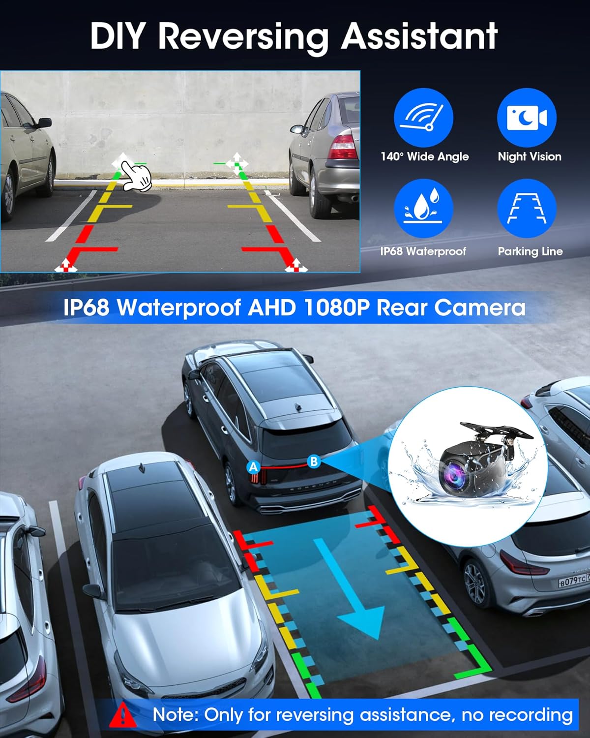 11,26 inch Carplay Display Wireless CarPlay & Android Auto Display Buddy Display met 1080p achteruitrijcamera, Car Play scherm met Bluetooth/GPS-navigatie/spraakherkenning/OEM Style houder