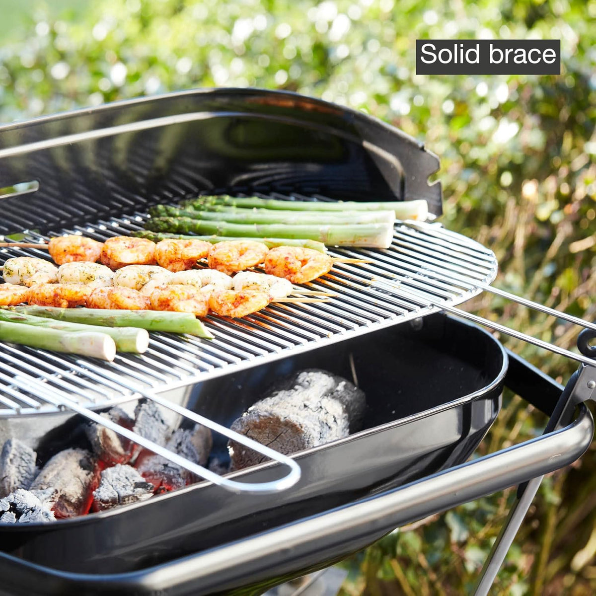 Barbecook Loewy 55 houtskoolbarbecue uit email zwart Ø 56 cm x 34 cm - QUORE