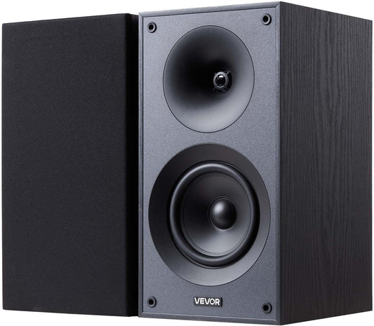 Passieve Boekenplankluidsprekers – Boekenplank Speakers – Stereoluidsprekers – Hifi Speakers – Luidsprekerset – 1 Paar – MDF Houten Behuizing – 300 W, 5,25 Inch Woofer En 1 Inch Tweeter